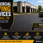 Commercial parking lot paving in Woxall Pennsylvania