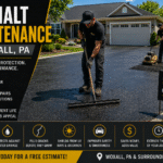 Professional asphalt driveway maintenance in Woxall Pennsylvania