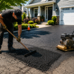 Professional asphalt driveway repair in Ambler Pennsylvania