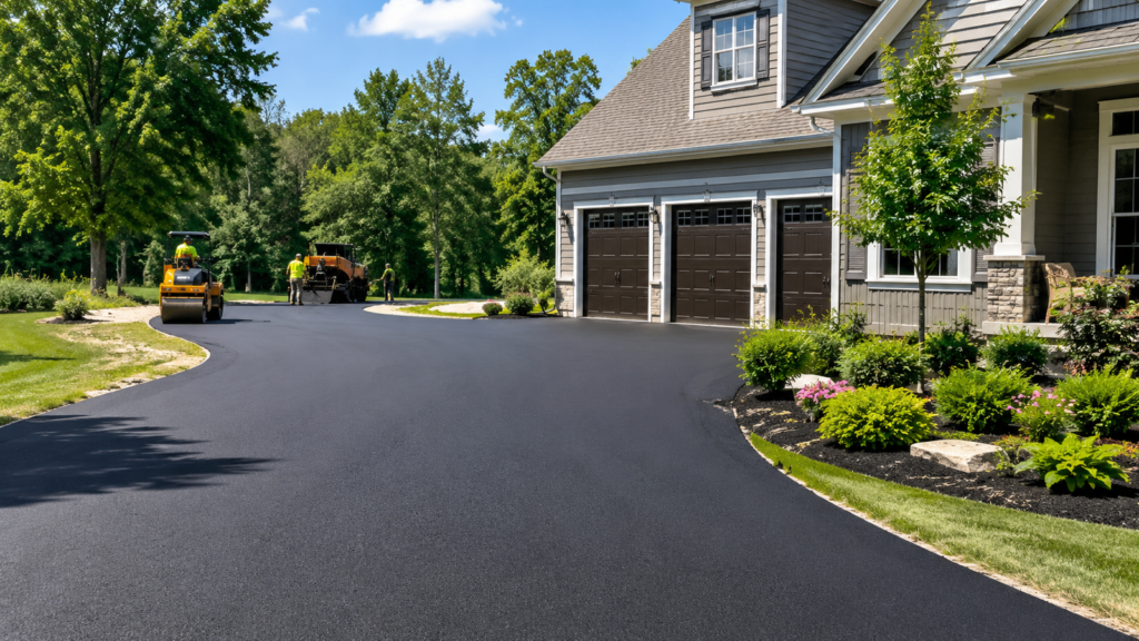 Professional asphalt driveway installation in Woxall Pennsylvania