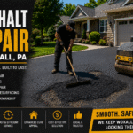 Professional asphalt driveway repair in Woxall Pennsylvania