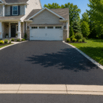 Residential asphalt driveway paving in Montgomeryville Pennsylvania