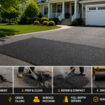 Professional asphalt driveway repair in Doylestown Pennsylvania