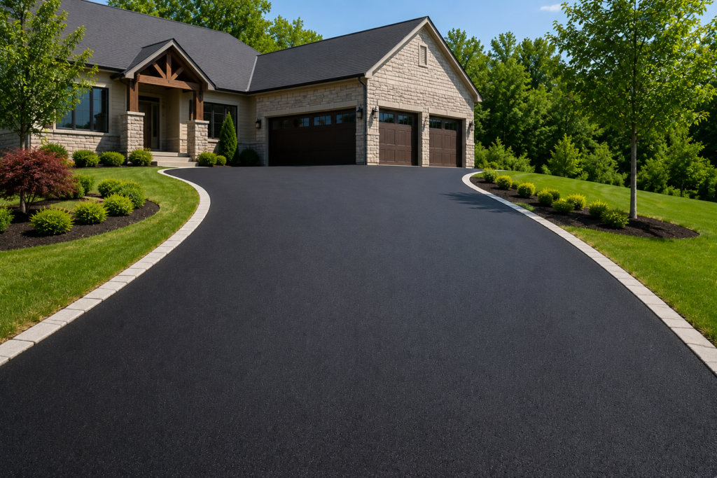 Professional asphalt driveway installation in Montgomeryville Pennsylvania