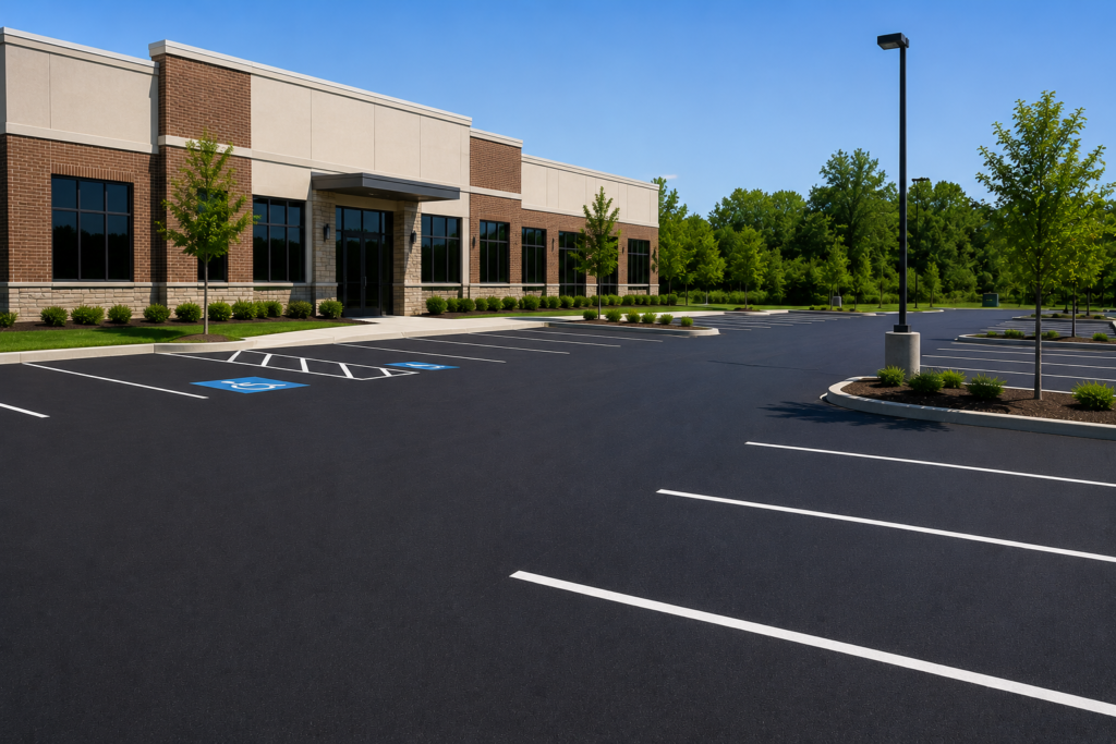 Commercial parking lot paving in Montgomeryville Pennsylvania