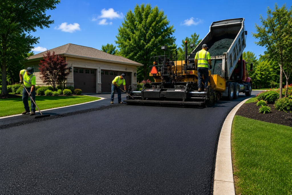 Professional asphalt driveway installation in Eagleville Pennsylvania