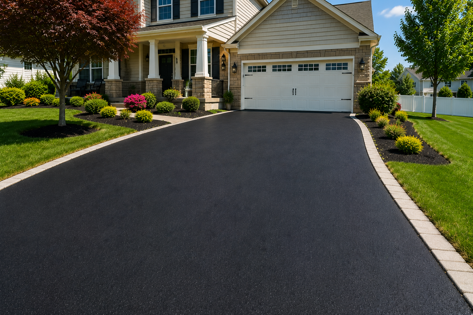 Residential asphalt driveway paving in Ambler Pennsylvania