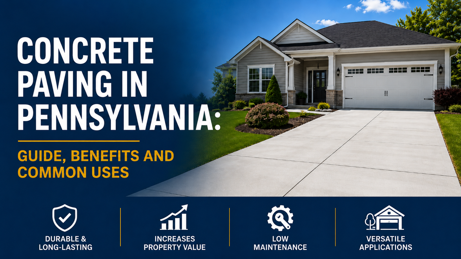 Concrete and asphalt paving for residential and commercial properties in Pennsylvania