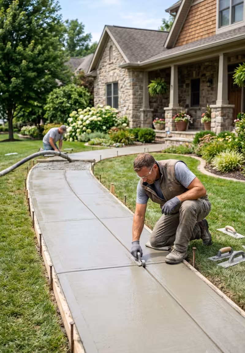 Professional Concrete Sidewalk Installations in Pennsylvania