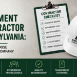 Professional pavement contractor completing asphalt paving work in Pennsylvania