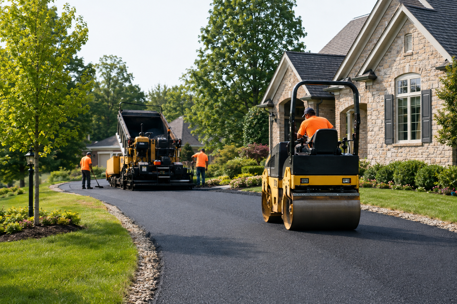 Professional asphalt driveway installation in Ambler, PA