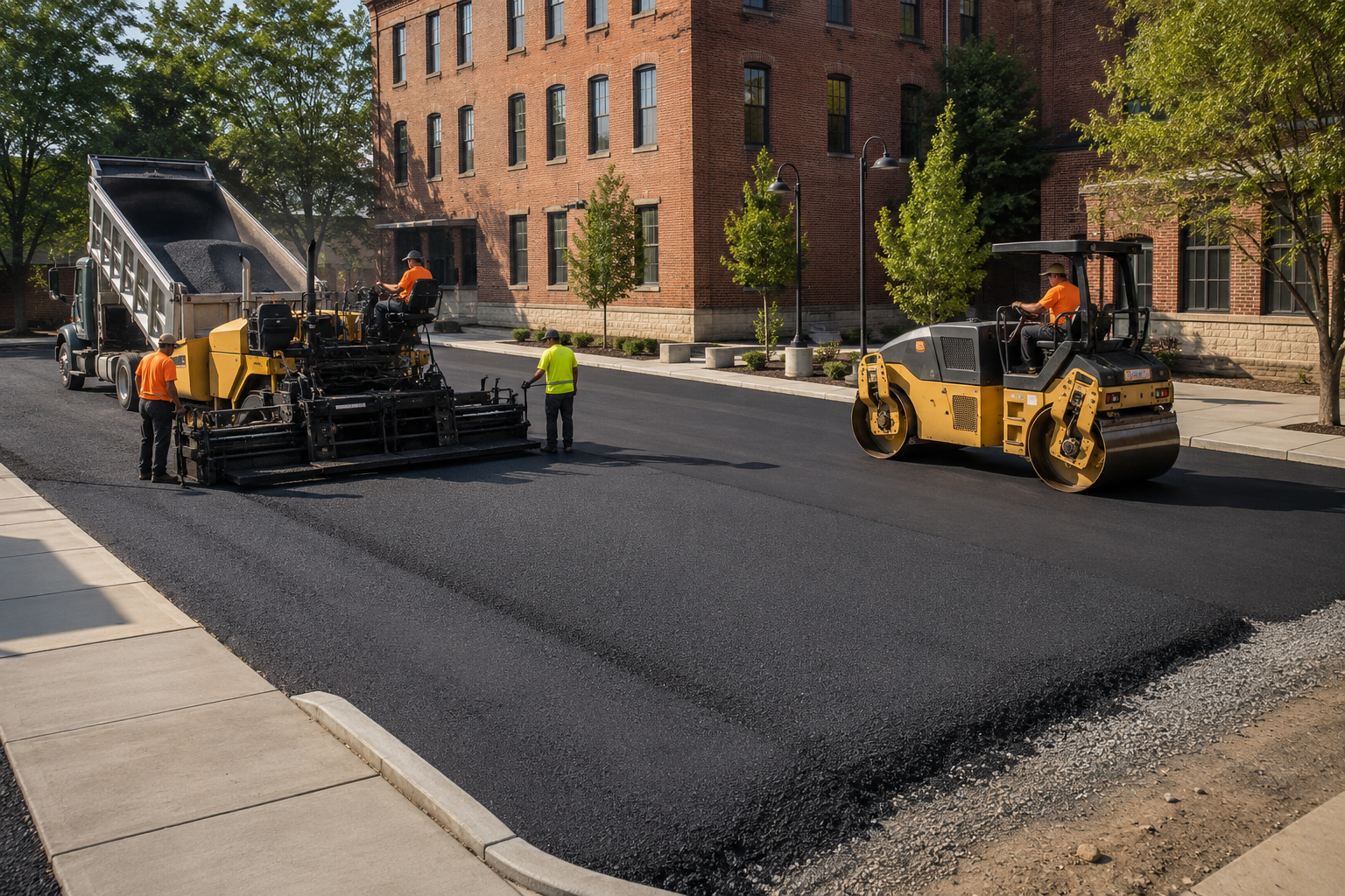 Commercial asphalt installation in Bethlehem, PA