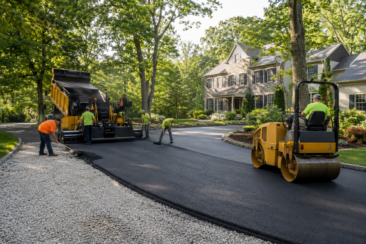 Asphalt driveway installation in Maple Glen, PA