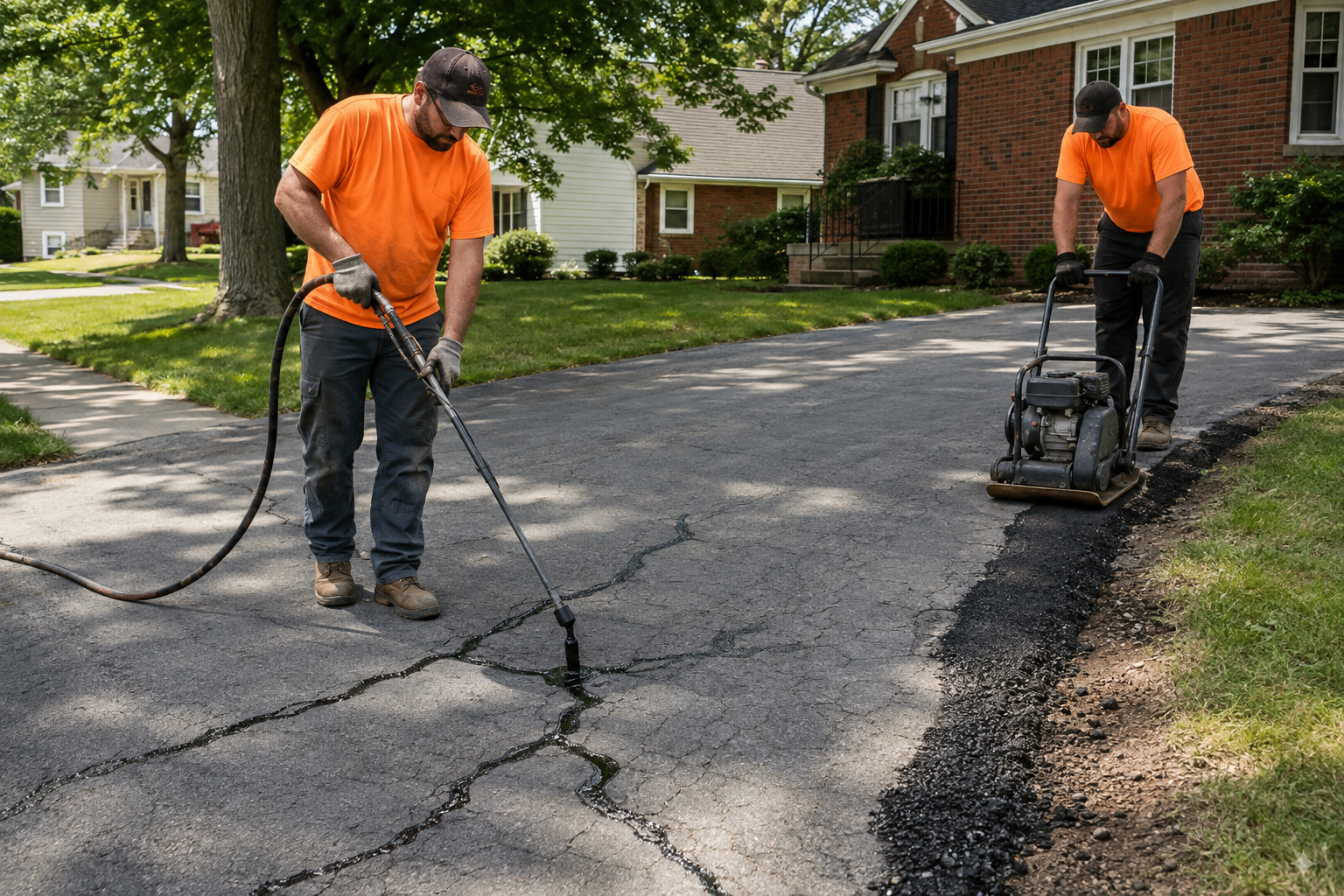 Residential asphalt maintenance in Hokendauqua, PA