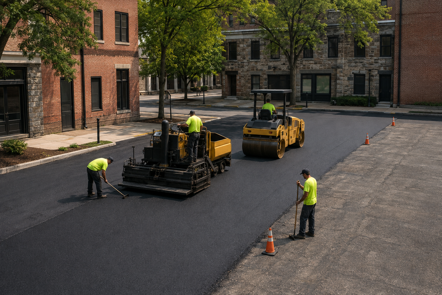 Commercial parking lot paving in Ambler, PA