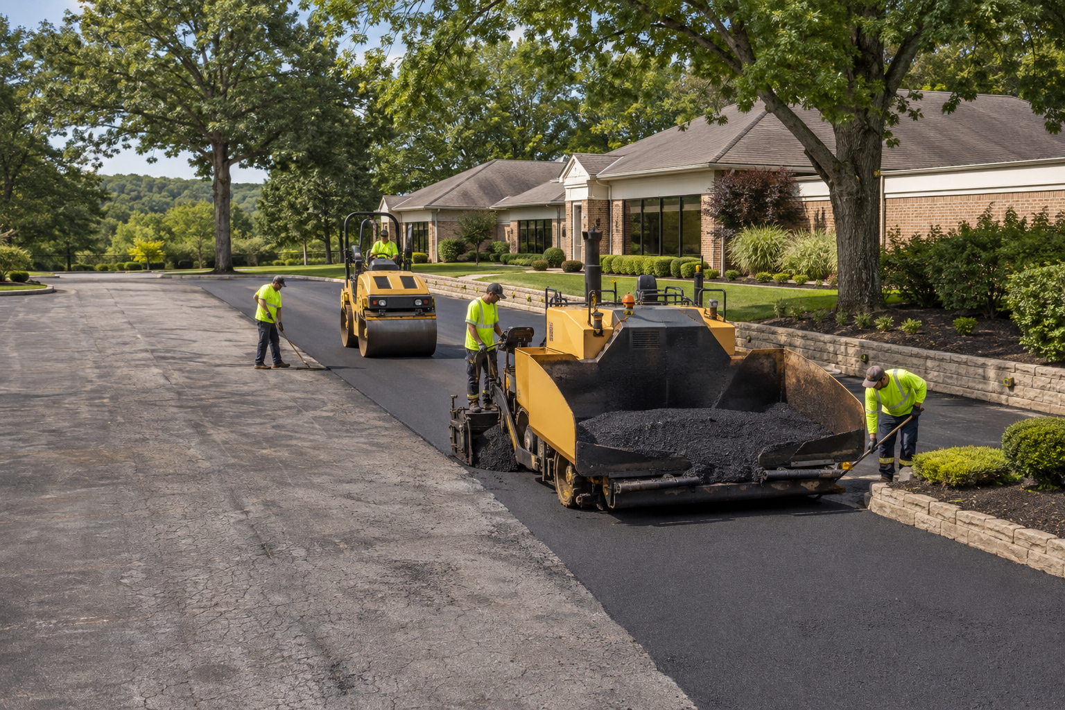 Commercial parking lot paving in Ancient Oaks, PA