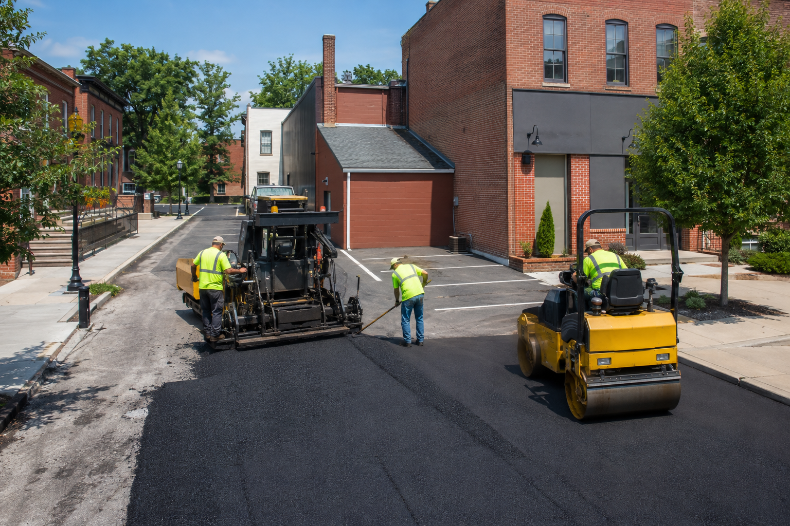 Commercial parking lot paving in North Wales, PA