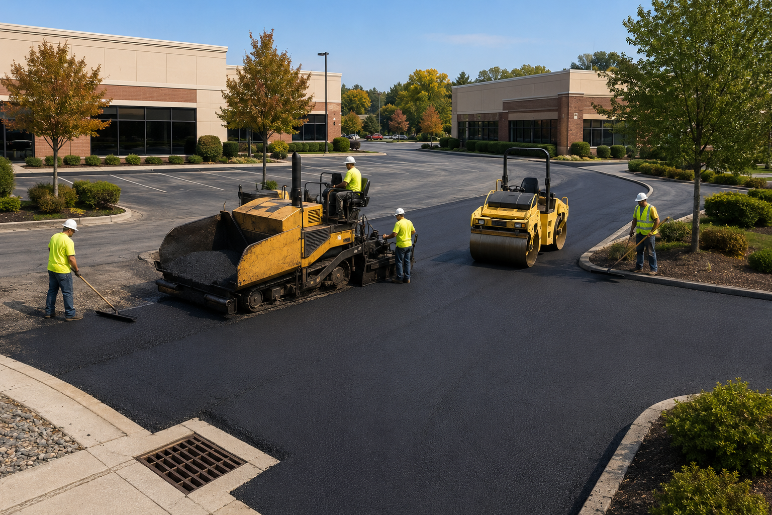 Commercial parking lot paving in Wescosville, PA