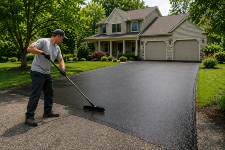 Professional driveway sealcoating in Perkasie, PA
